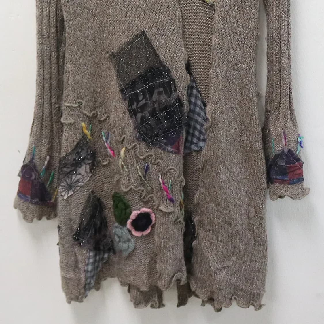 KHAKI KOJI 그런지 울 혼방 롱 가디건 63966 상품이미지7