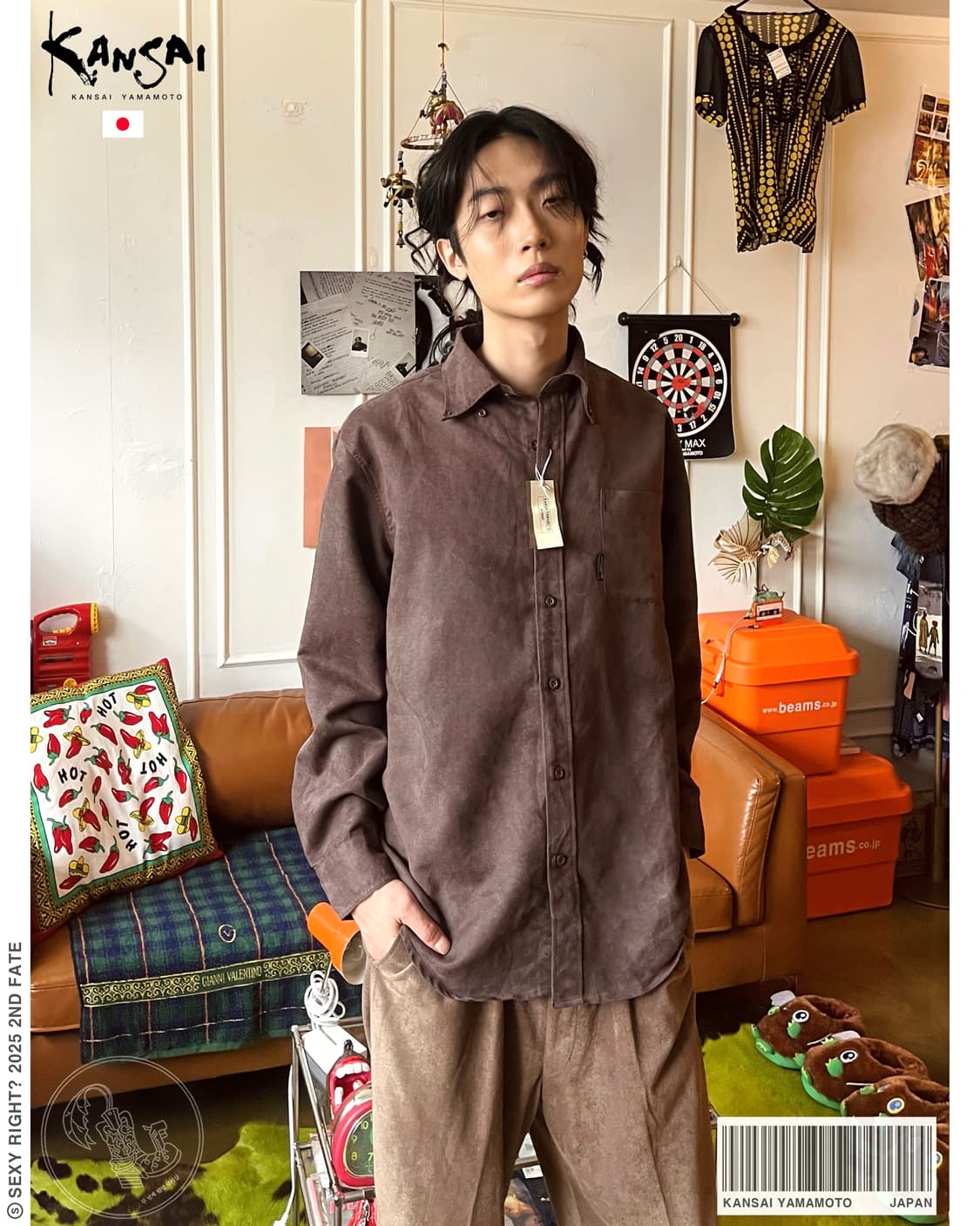 KANSAI YAMAMOTO Homme Suede Shirt 상품이미지1