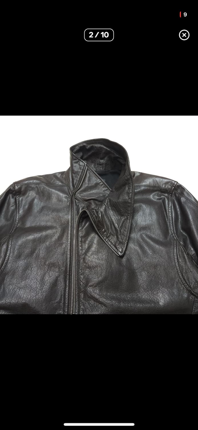 코데즈컴바인 하이넥 레더자켓 상품이미지2