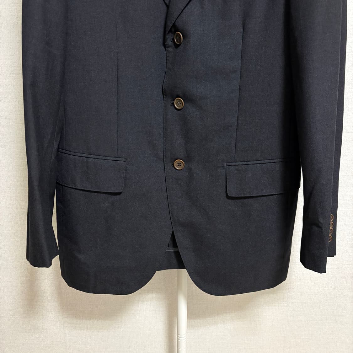 링 자켓 VBC 테일러드 울 3B 블레이저 자켓 / 차콜, 46 상품이미지3