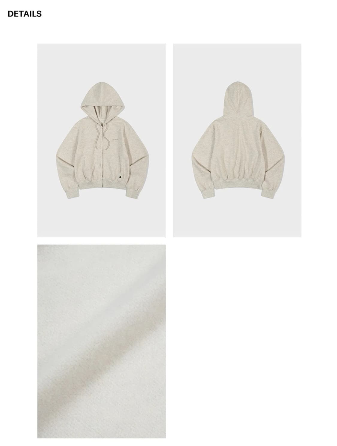 로우클래식 Lc FLEECE LINED ZIP-UP HOODIE후드집업 상품이미지3