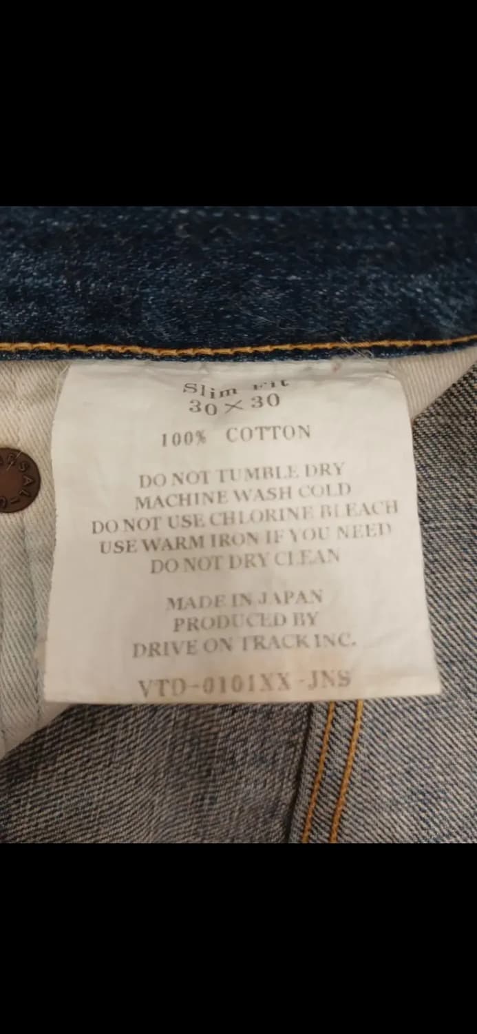 A VONTADE WASHED SELVEDGE DENIM 상품이미지10