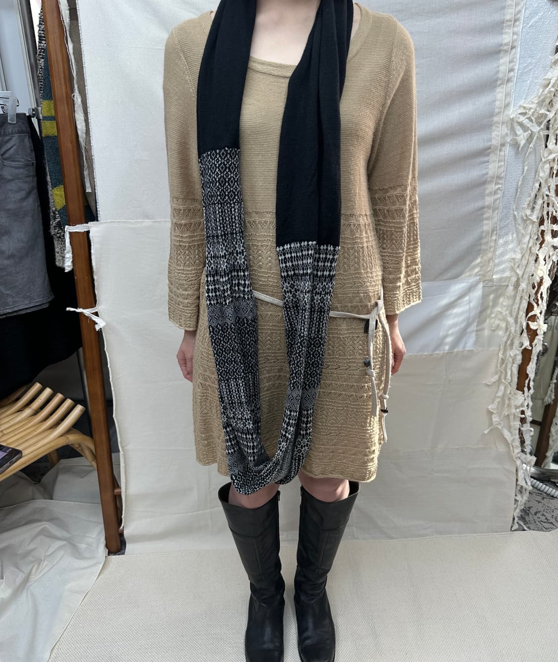 amo-amas-ama bohemian knit ops 상품이미지2