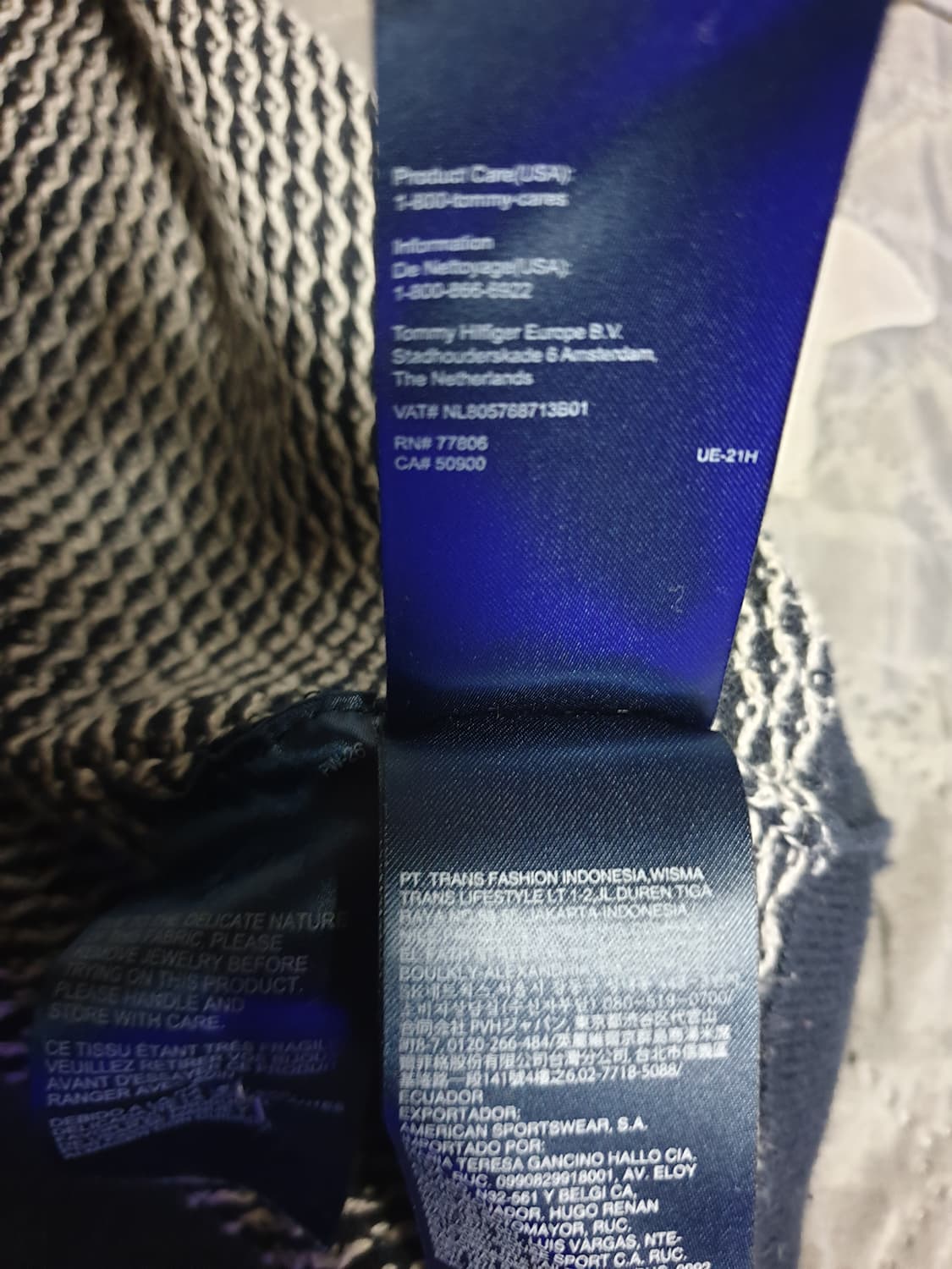 타미힐피거 도트패턴 코튼 롱슬리브 티셔츠  (XXL) 상품이미지5