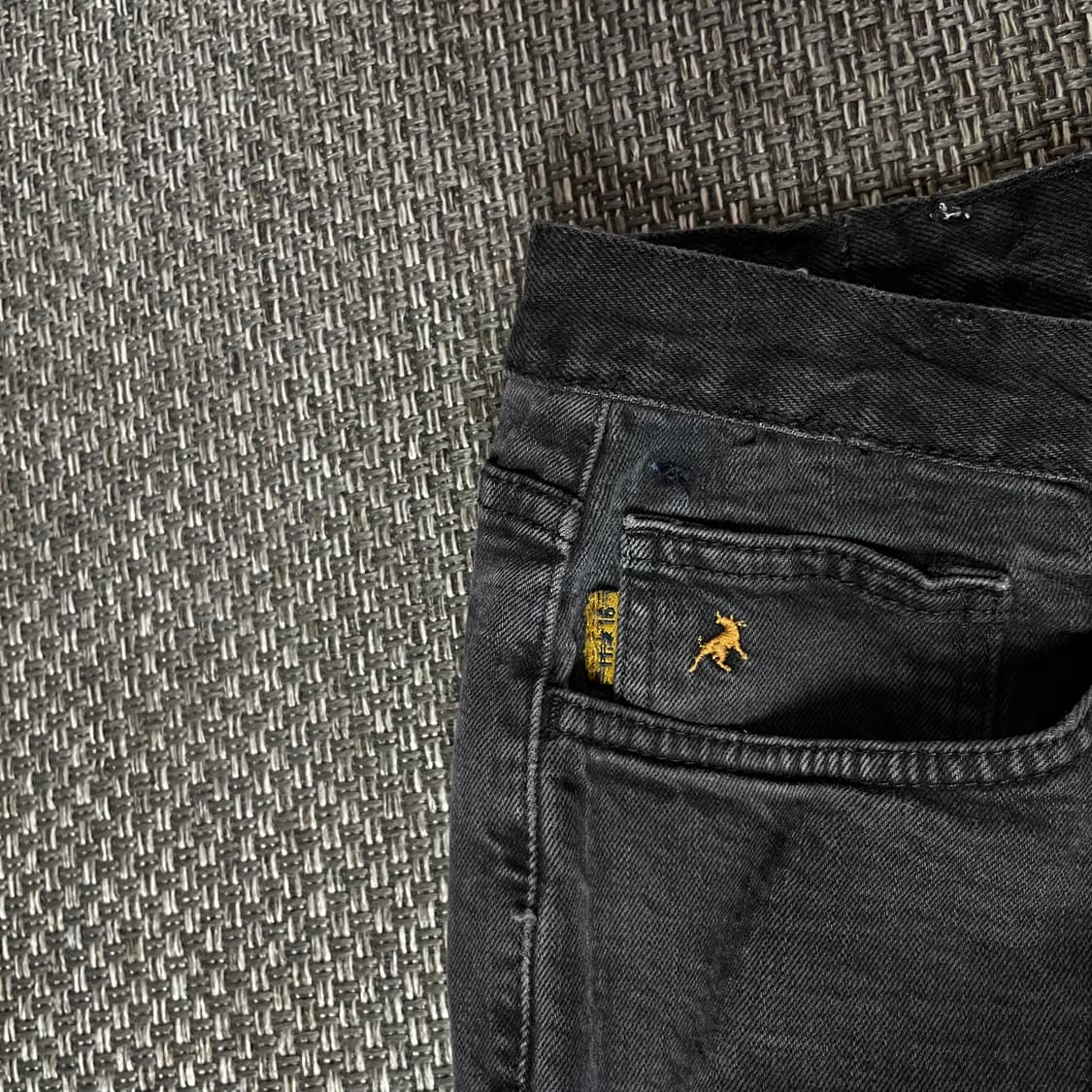 (33) 빈티지 흑청 커스텀 데님 팬츠 상품이미지4