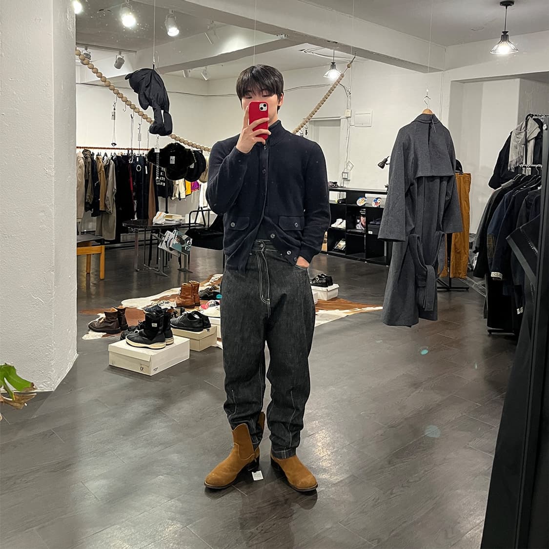 요지야마모토 스티치 사루엘 데님팬츠 상품이미지6