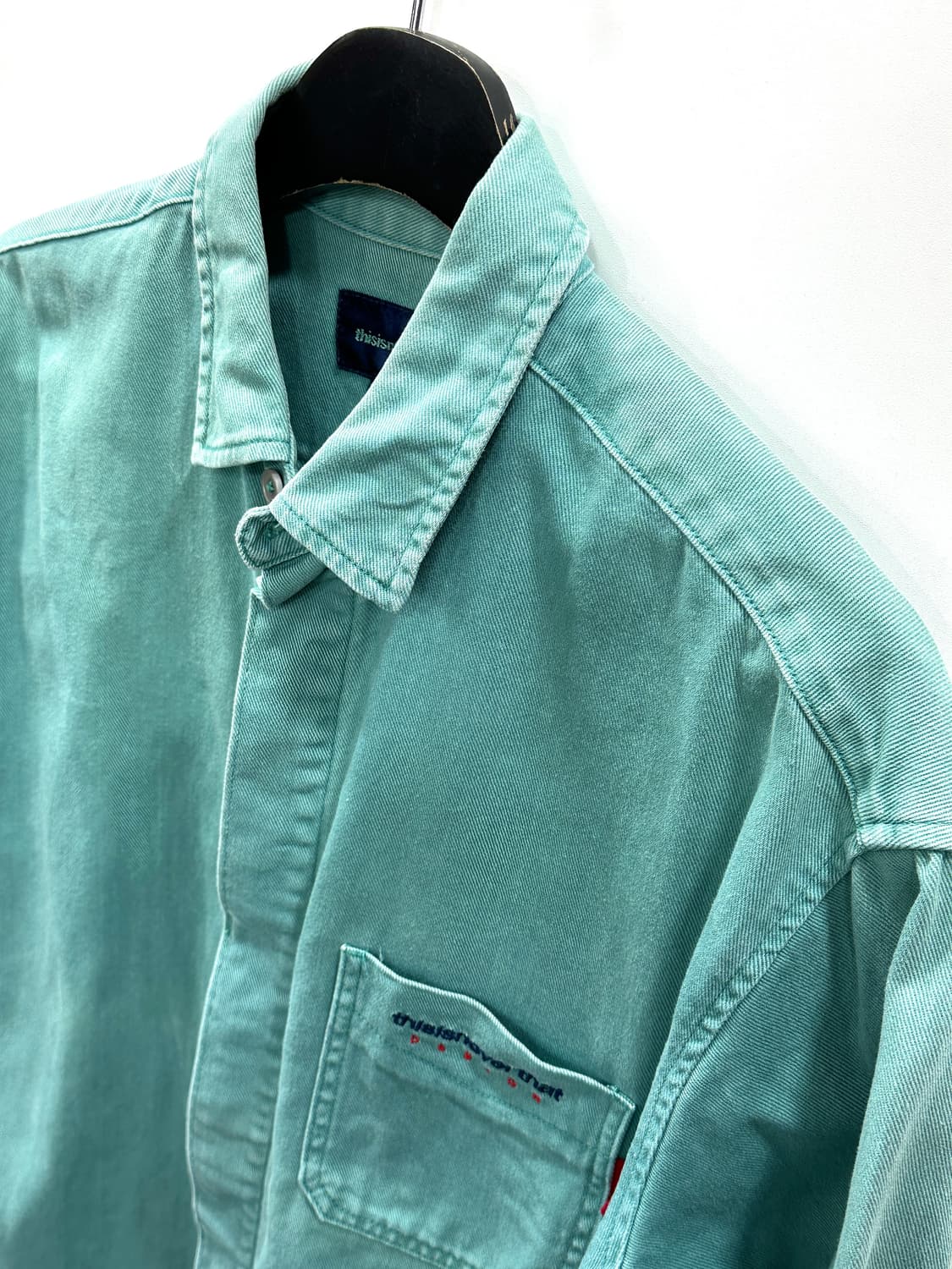 디스이즈네버댓 오버다이드 트윌 셔츠 M 상품이미지5