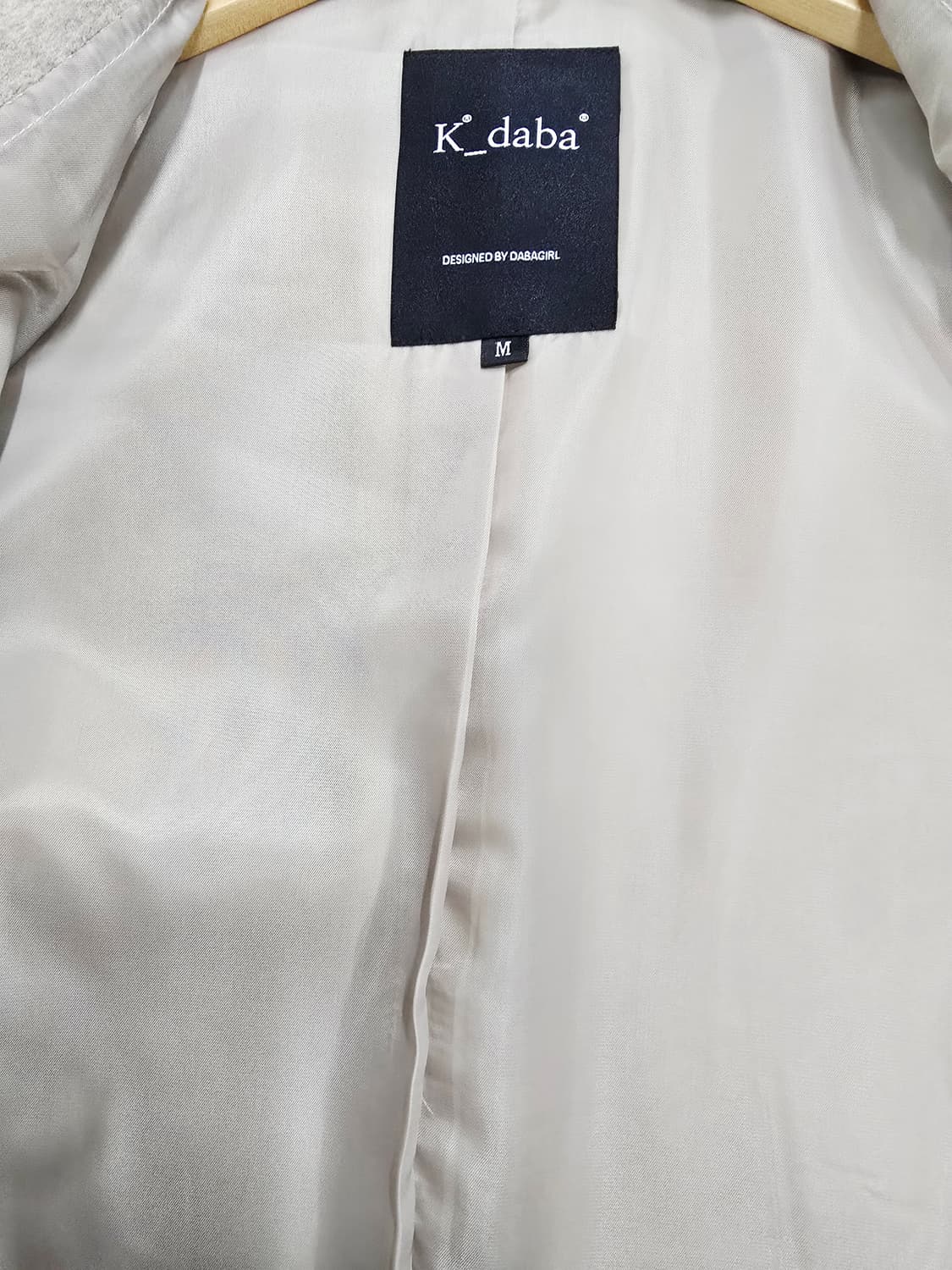 K_daba 핸드메이드 울코트 아이보리 자켓 상품이미지9