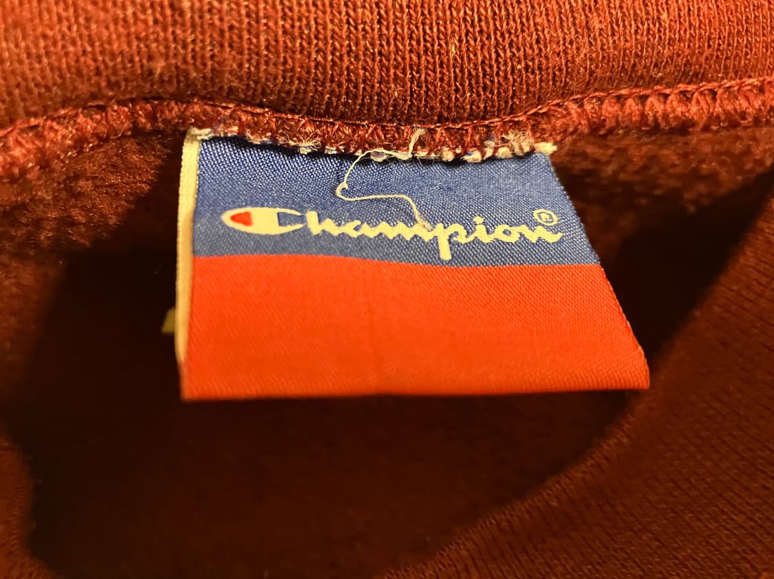 멕시코산 빈티지 챔피온 50/50 버건디 스웻셔츠 XL 105 상품이미지3