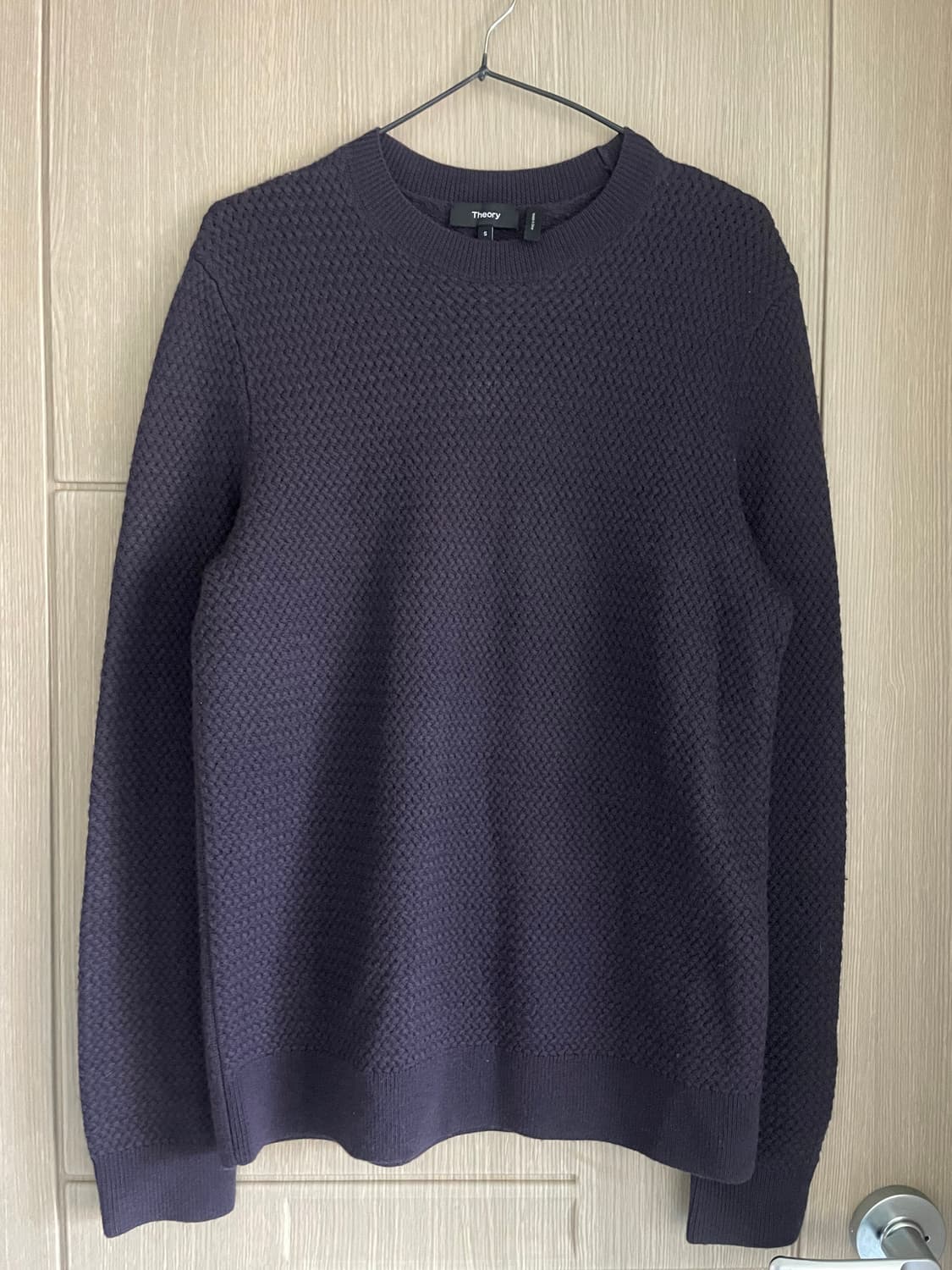 Theory 와플 퍼플 양모100 니트 상품이미지1