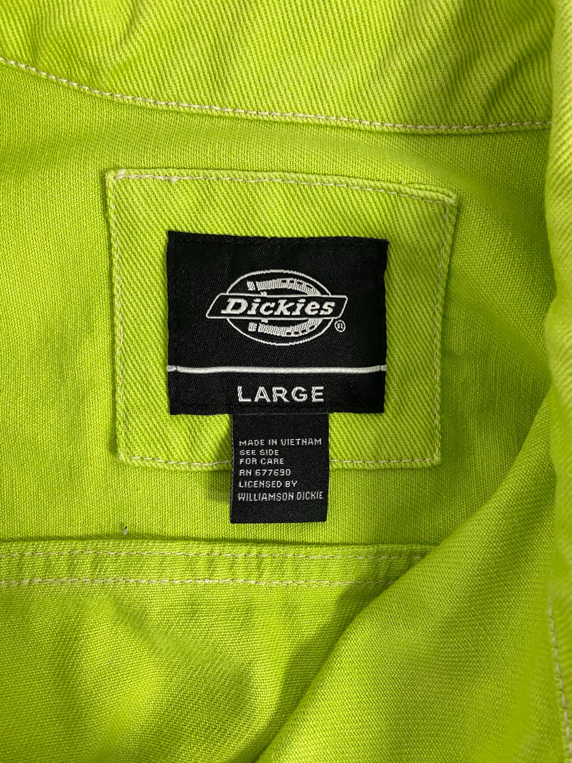 디키즈 라임 데님 트러커 워크 자켓  L <571> 상품이미지5