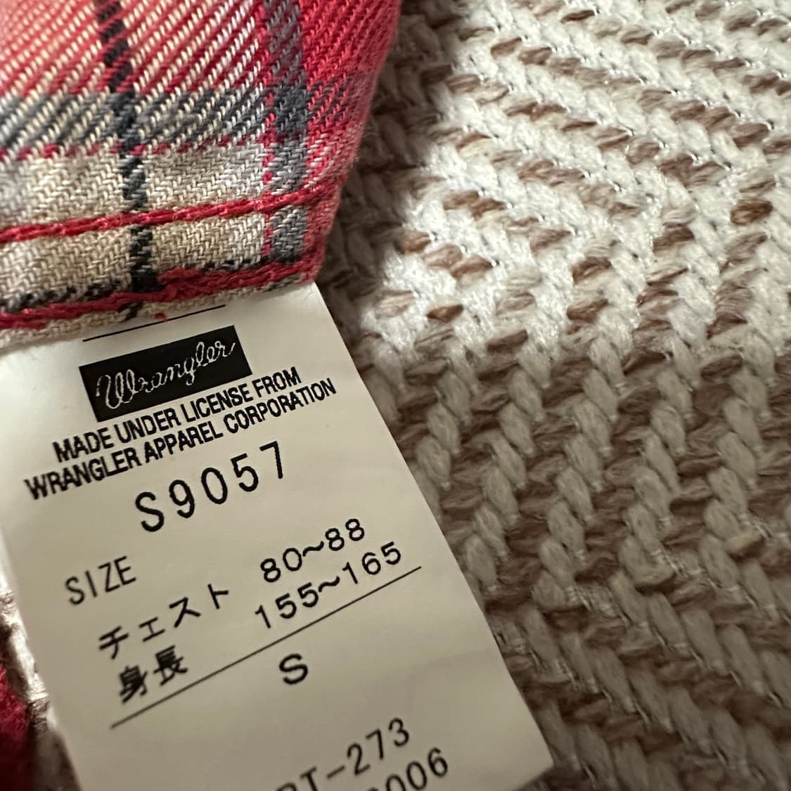 WRANGLER X BEAMS PLUS western shirt red 상품이미지4