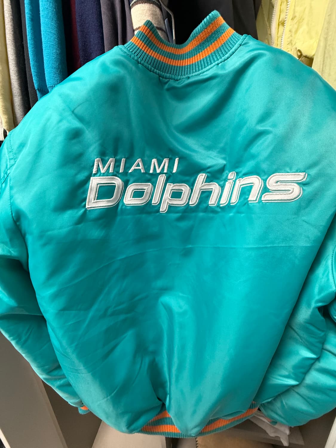 뉴에라 마이애미 돌핀 바시티자켓 s 상품이미지2