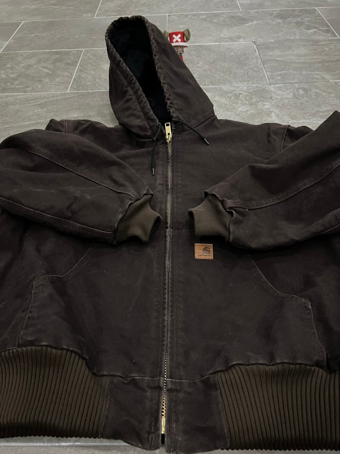 (L) 칼하트 덕 액티브 후드자켓 J130 DKB 다크브라운 상품이미지7