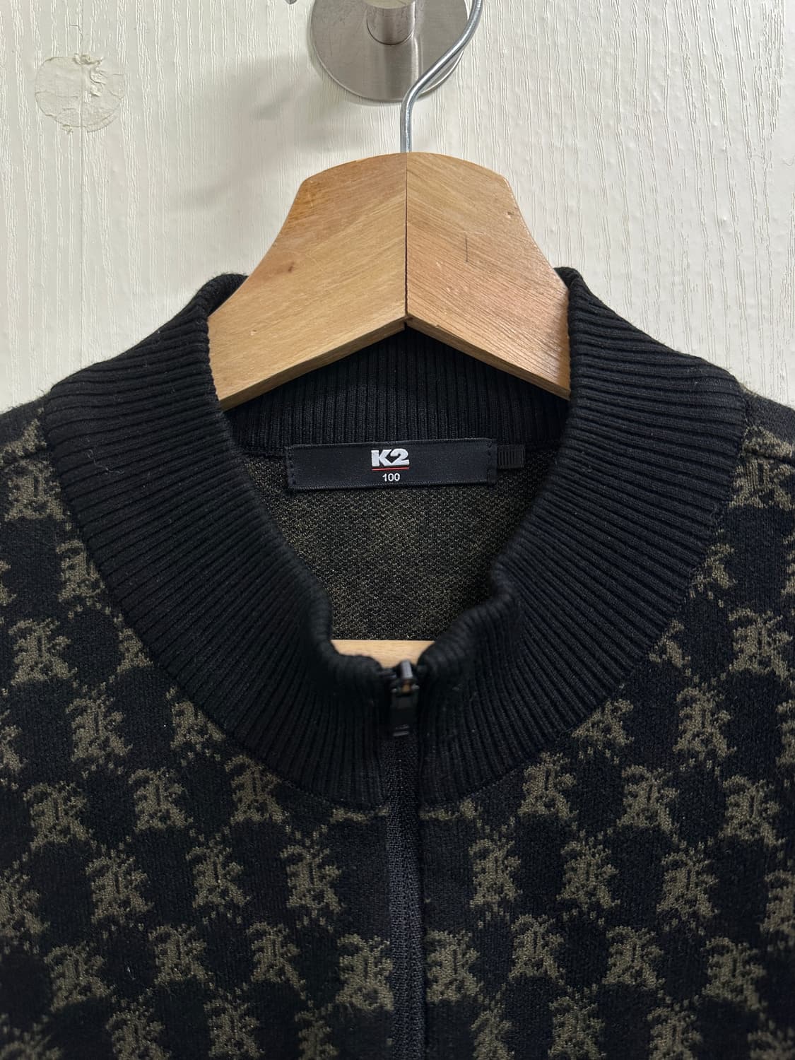 K2 남성 하프집업 패턴 니트 100 상품이미지2