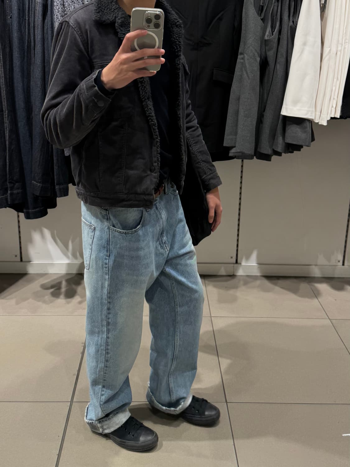 엔할리우드 코듀로이 트러커 상품이미지1