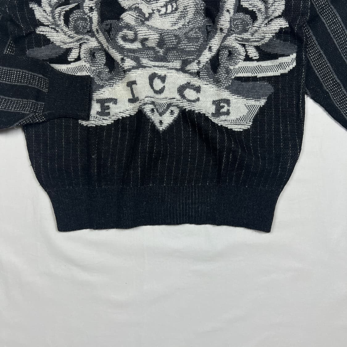 90‘s 97년도 ficce 요시유키코니시 웨키레이스 카툰 니트 상품이미지4