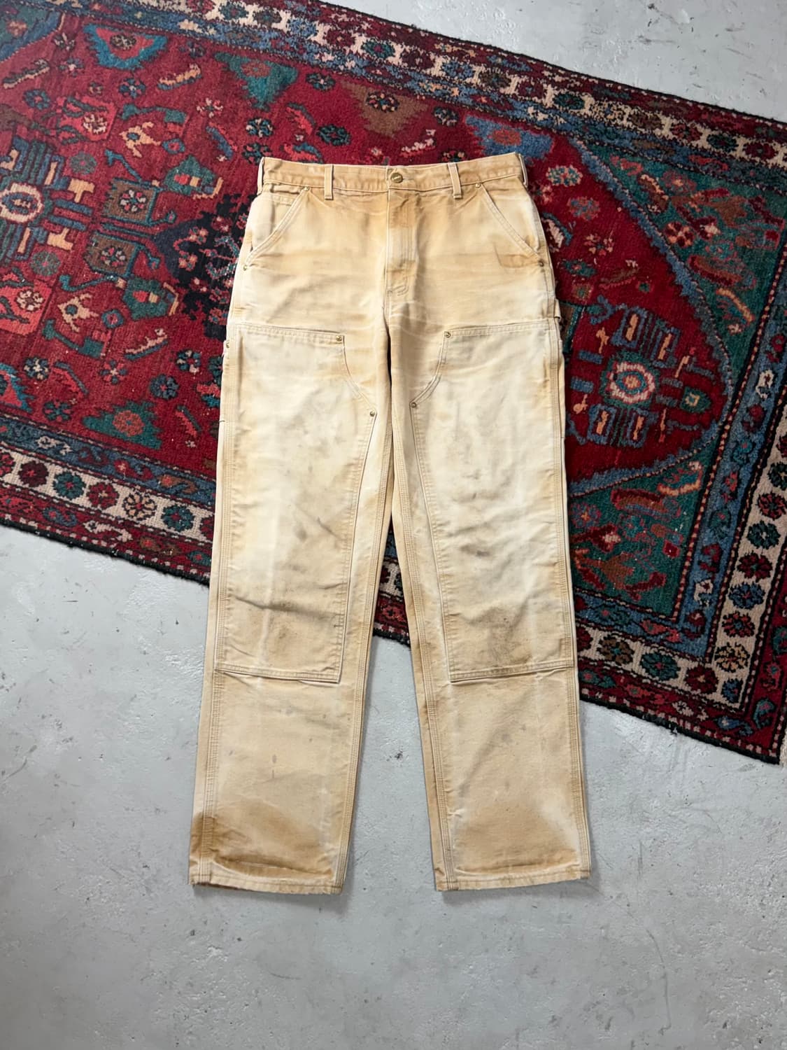 OG USA Made 칼하트 더블니 브라운 칼하트 B01 BRN 썩블니 상품이미지1