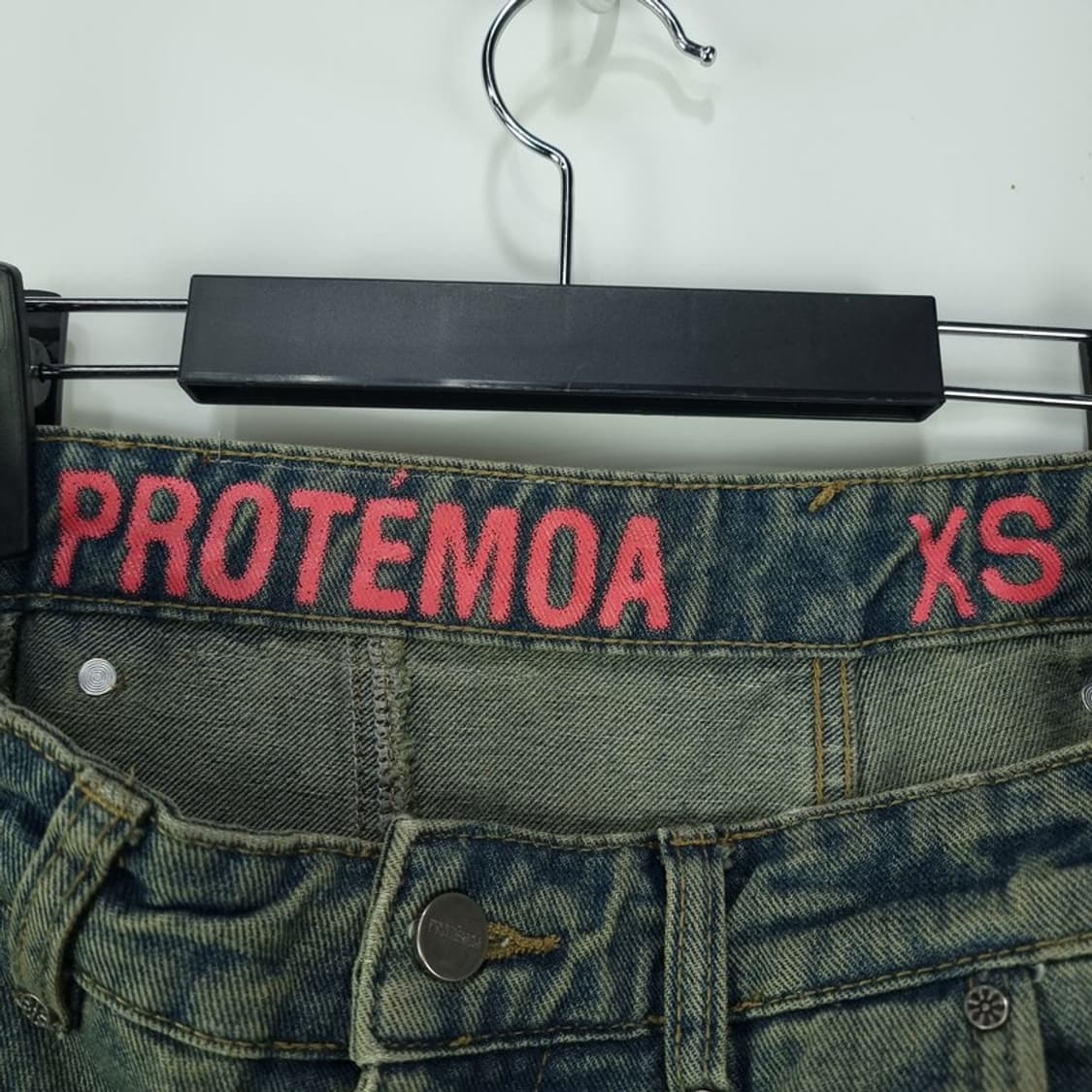 [프로테모아] 빈티지 워시드 와이드 데님 팬츠 청바지 M19099 상품이미지7