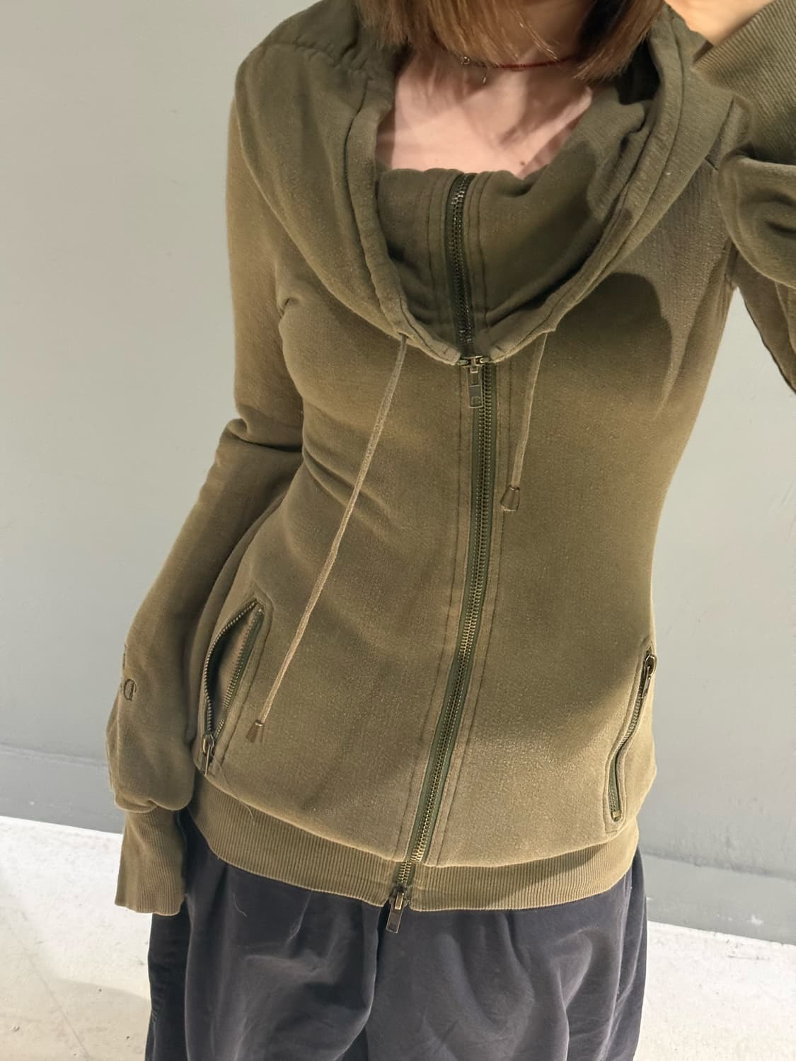 Heaven and Earth wide collar zip-up  상품이미지4