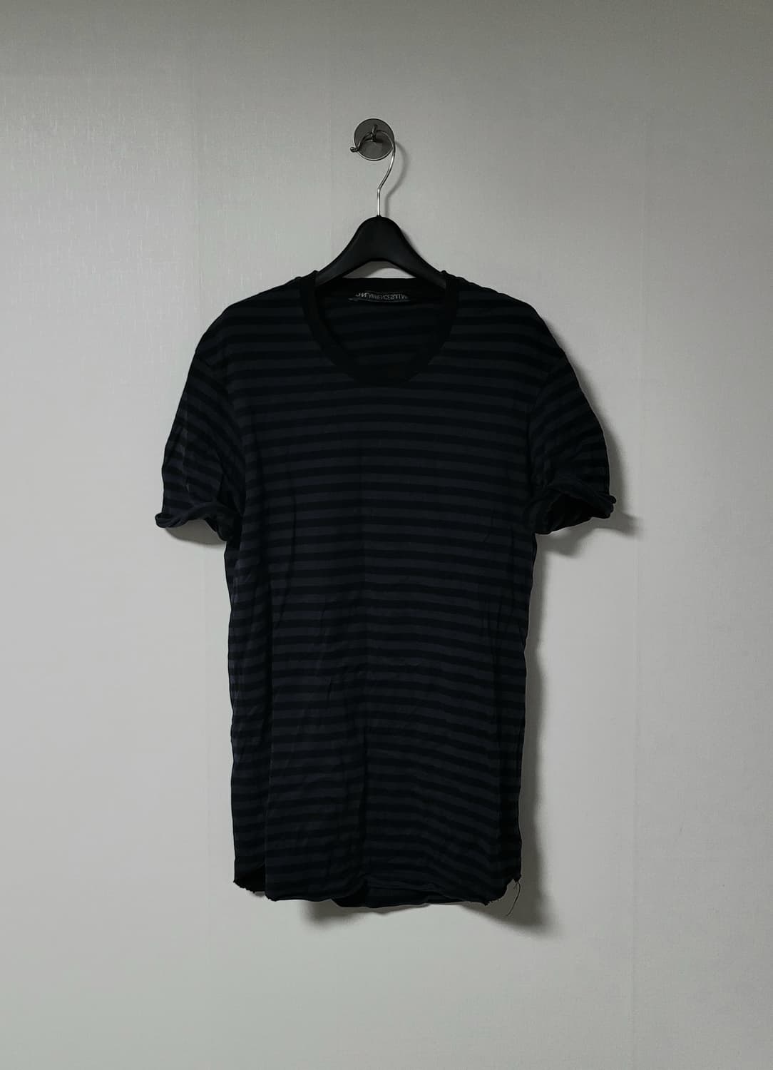 John lawrence sullivan 스트라이프 컷오프 디스 티셔츠 상품이미지1