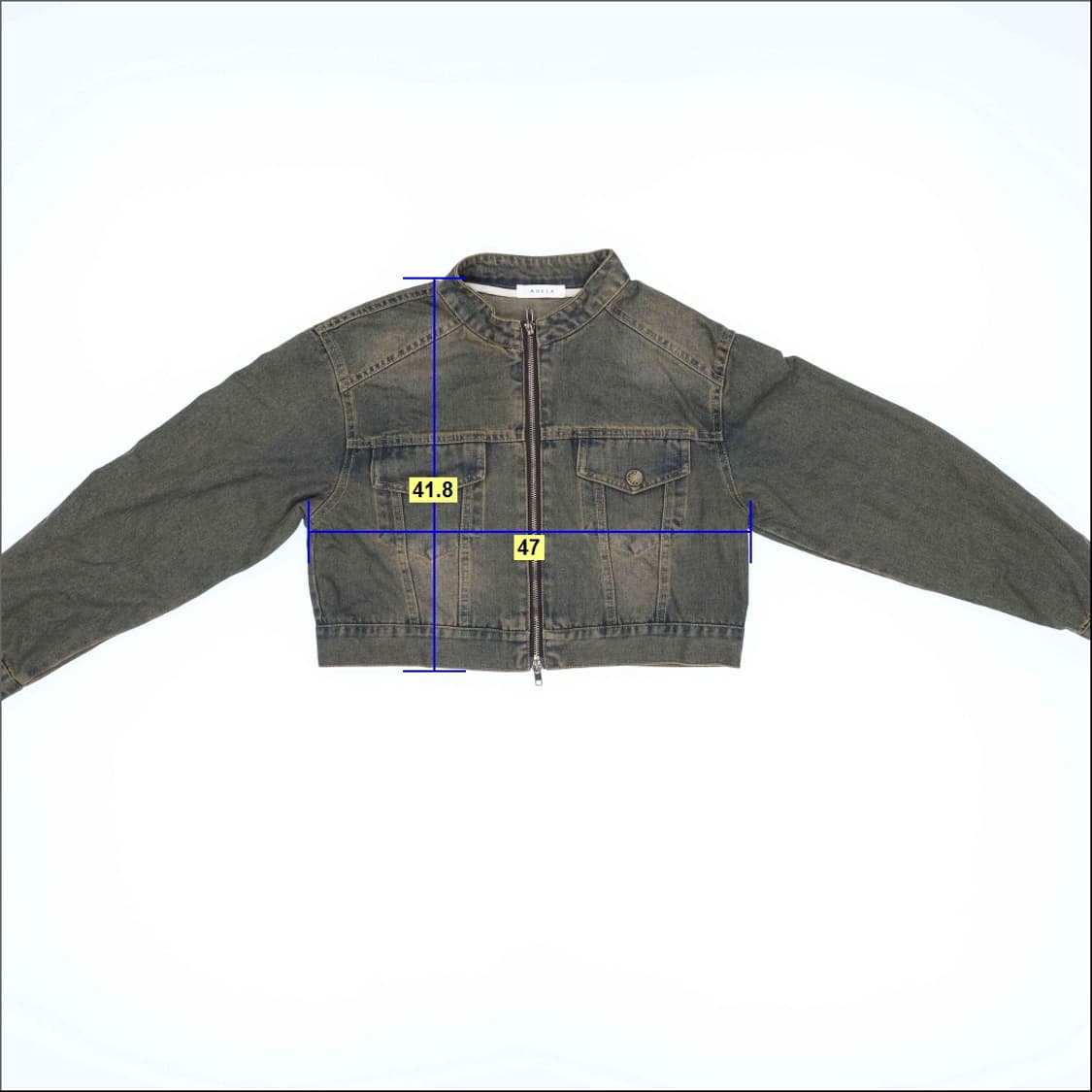 [44반-55정도] 빈티지 여성 투웨이 데님 숏자켓 1212H1 상품이미지5