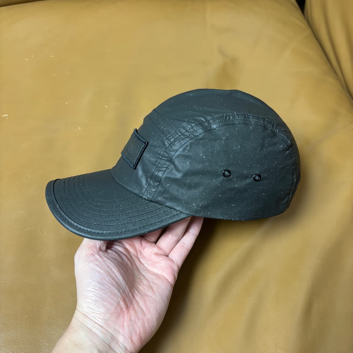 슈프림 캠프캡 모자 박스로고 리플렉티브 스페클 블랙 상품이미지4