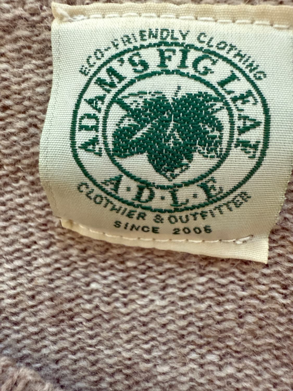 Adam's fig leaf 100%램스울 니트 베이지 49000원 상품이미지4