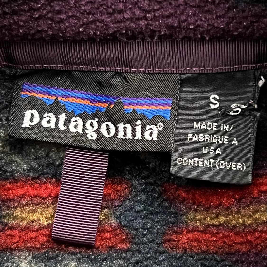 90s 파타고니아 신칠라 스냅-T 아즈텍 USA 상품이미지4