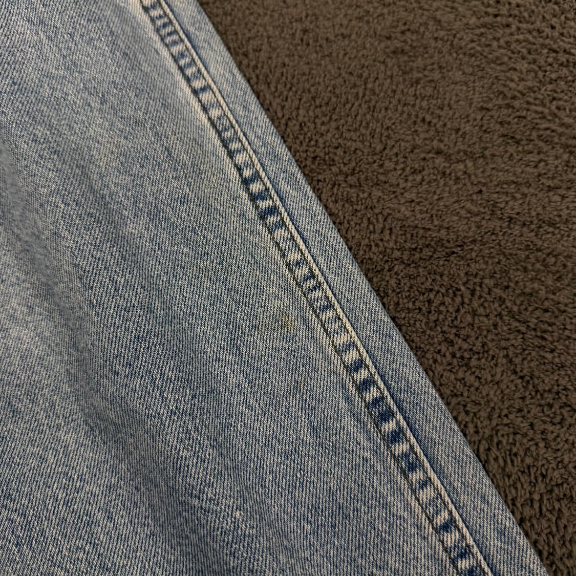 [ 정품 ] 할리데이비슨 빈티지 가죽 패치 로고 데님 연청바지 상품이미지6