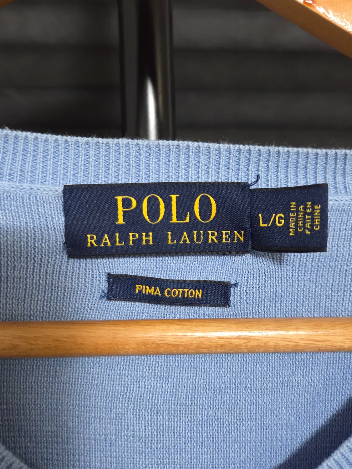 [폴로 랄프로렌] 피마 코튼 V넥 니트 | 00077 상품이미지3