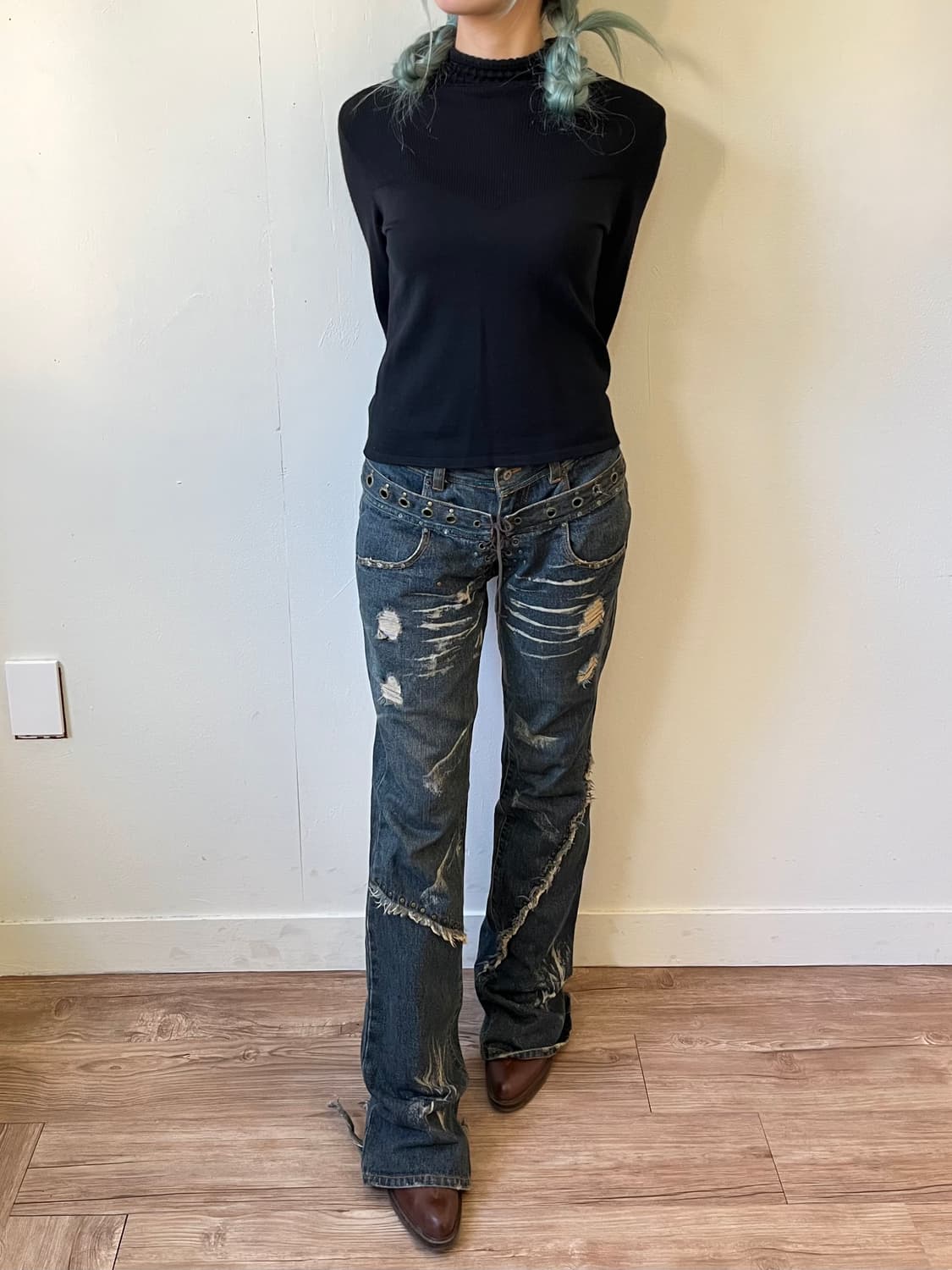 00’s LOWBOX 아카이브 데님 진 상품이미지7