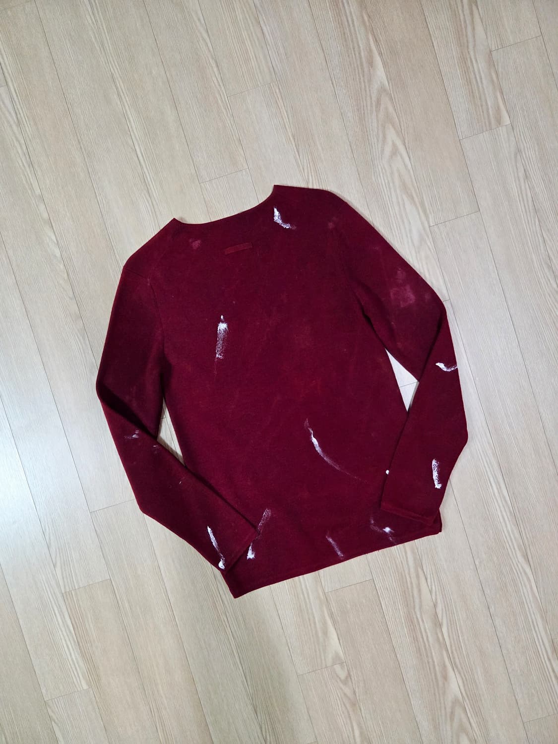 장폴고티에 버건디 러기드 롱 슬리브 니트 상품이미지4