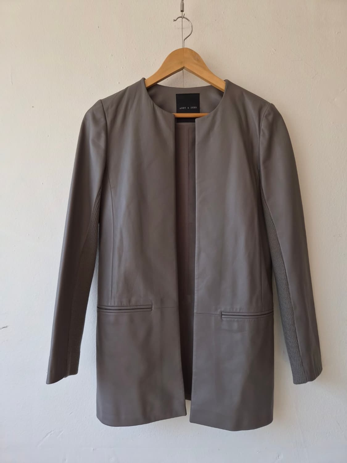 앤디앤뎁 여성 양가죽오픈자켓 88-90-155사이즈 상품이미지2