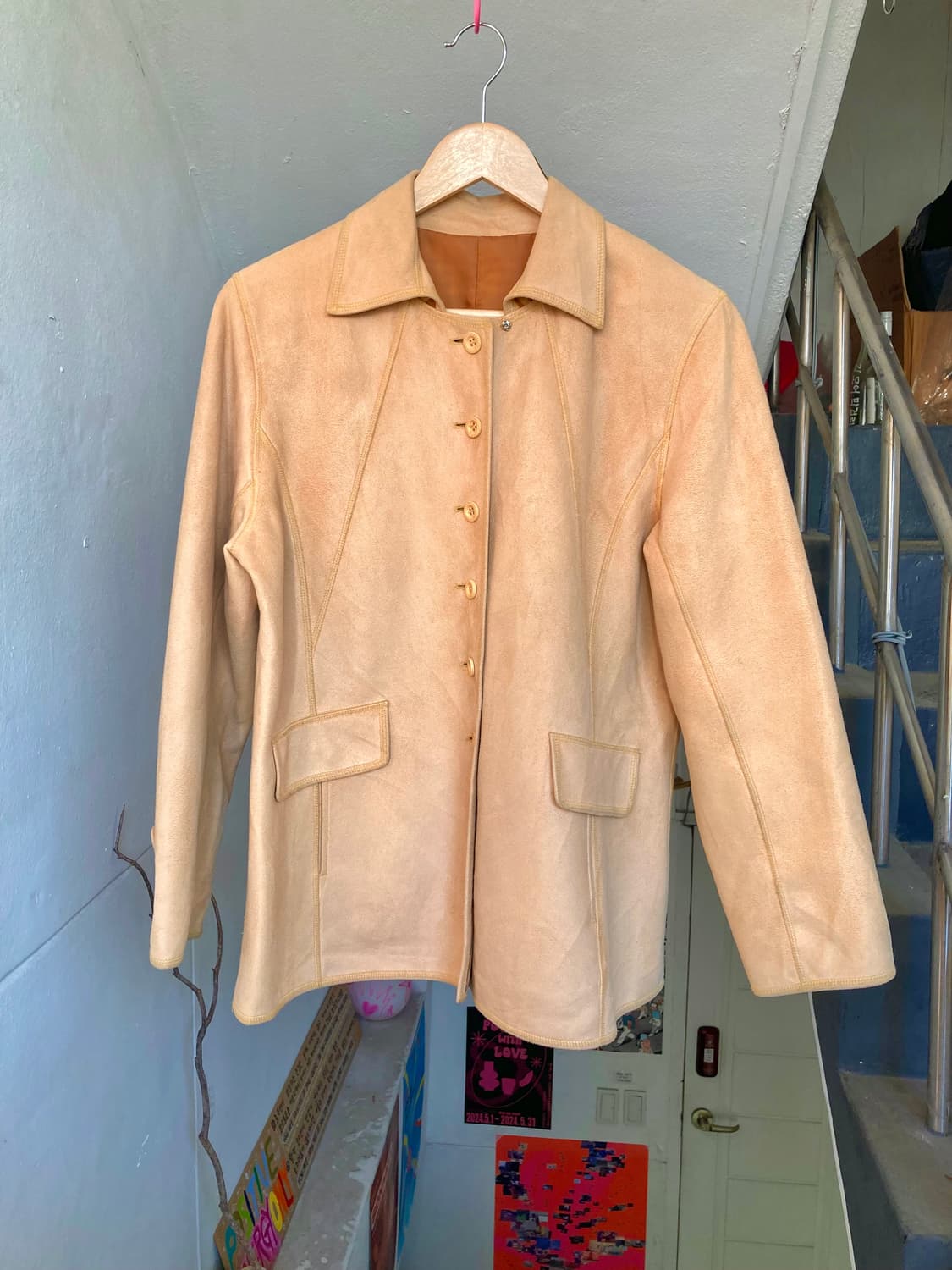 버터컬러 스웨이드 자켓 상품이미지1