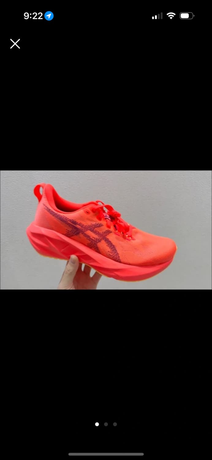 아식스 노바블라스트 5 플레시 레드 275mm 새제품 상품이미지1