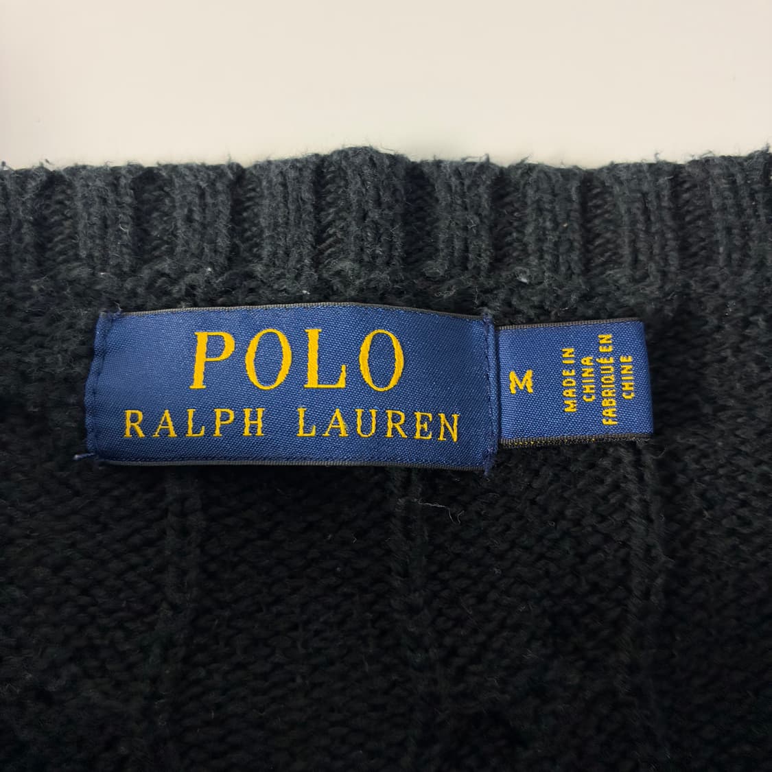 Polo  폴로 랄프로렌 자수 코튼 꽈배기 니트 상품이미지5