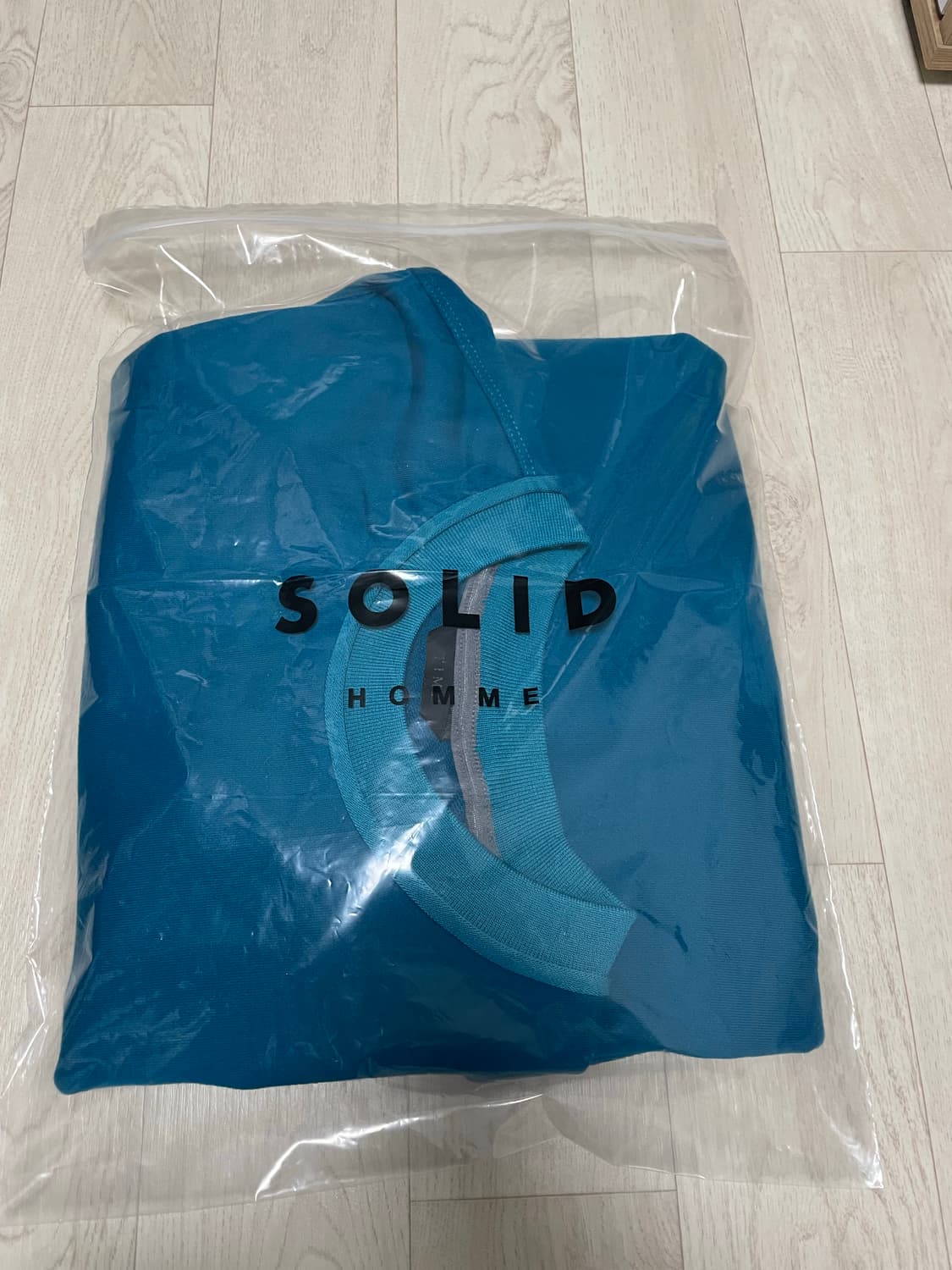 타임옴므 터콰이즈 색상 맨투맨, 105사이즈 택달린새상품 상품이미지8