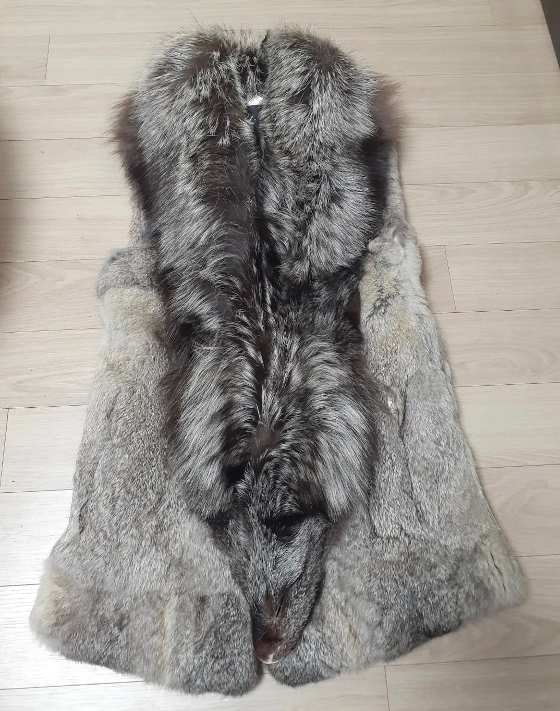 천연 여우가죽 토끼털 퍼 갸루 베스트 상품이미지1