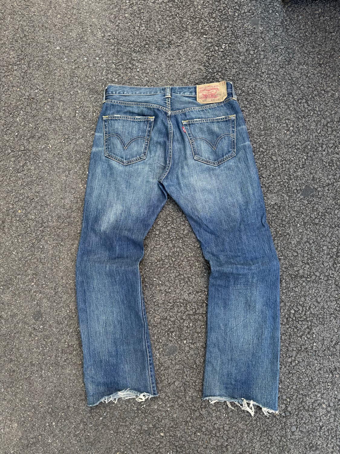 00‘s Levi’s 501 빈티지 워싱 컷팅 데님팬츠 상품이미지8