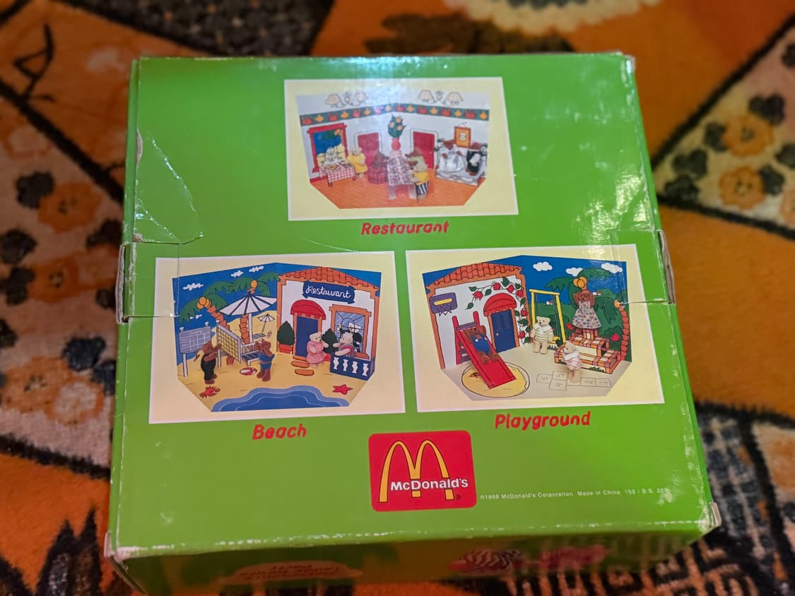 빈티지 1999 맥도날드 테디베어 맥테디 파티 세트 상품이미지3
