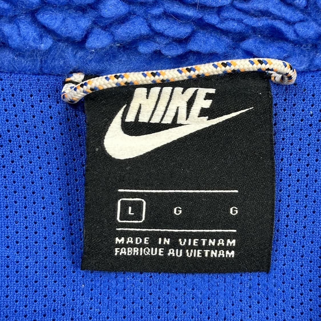 나이키 퓨추라 양털 쉐르파 베스트 아이보리 블루 L 상품이미지6