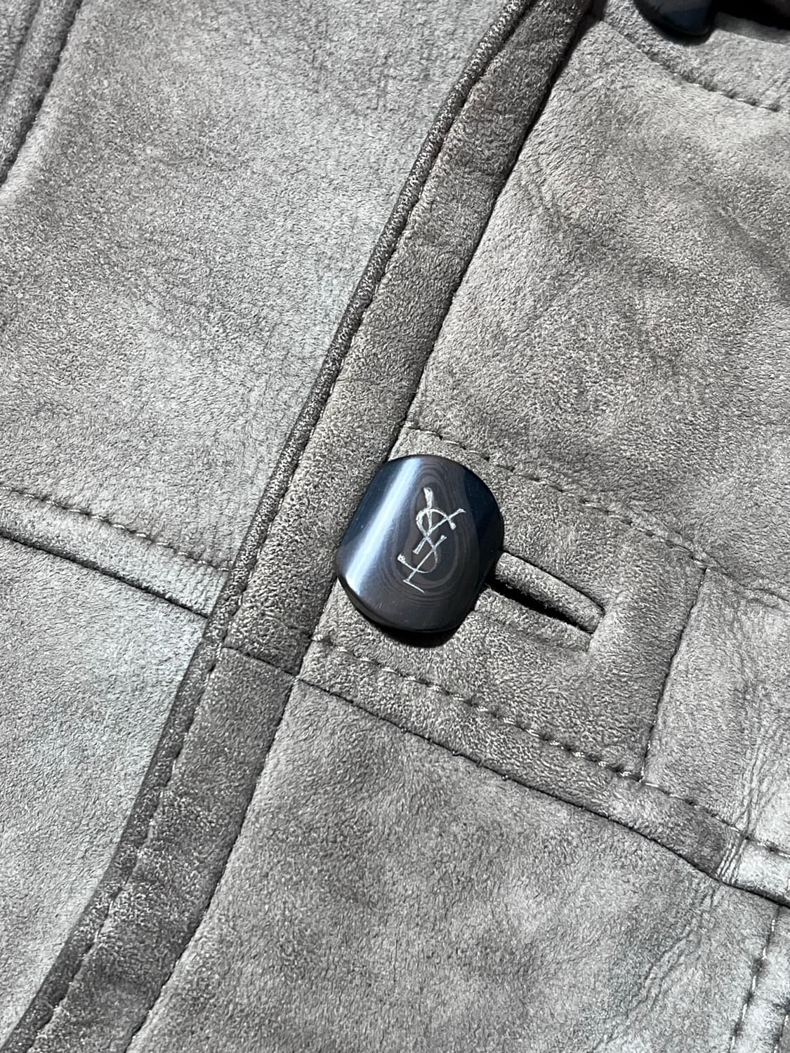 입생로랑 YSL 무스탕 무통 자켓 XL 상품이미지5