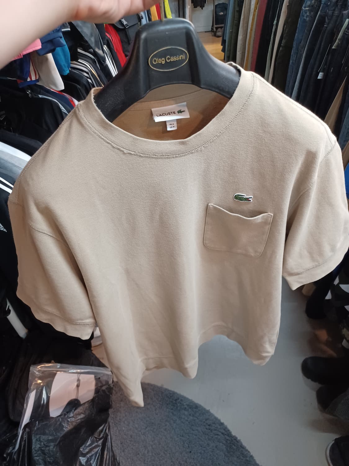 라코스테 코튼 포켓 맨투맨 반팔 m 상품이미지5