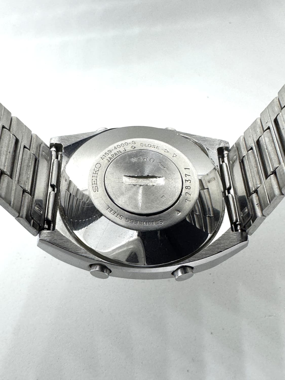 세이코 빈티지 풀메탈 시계 seiko A159-4000G 상품이미지6