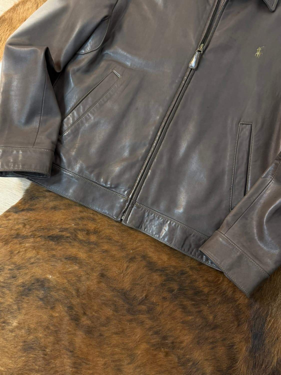 폴로 랄프로렌 맥스웰 브라운 레더 자켓  상품이미지3