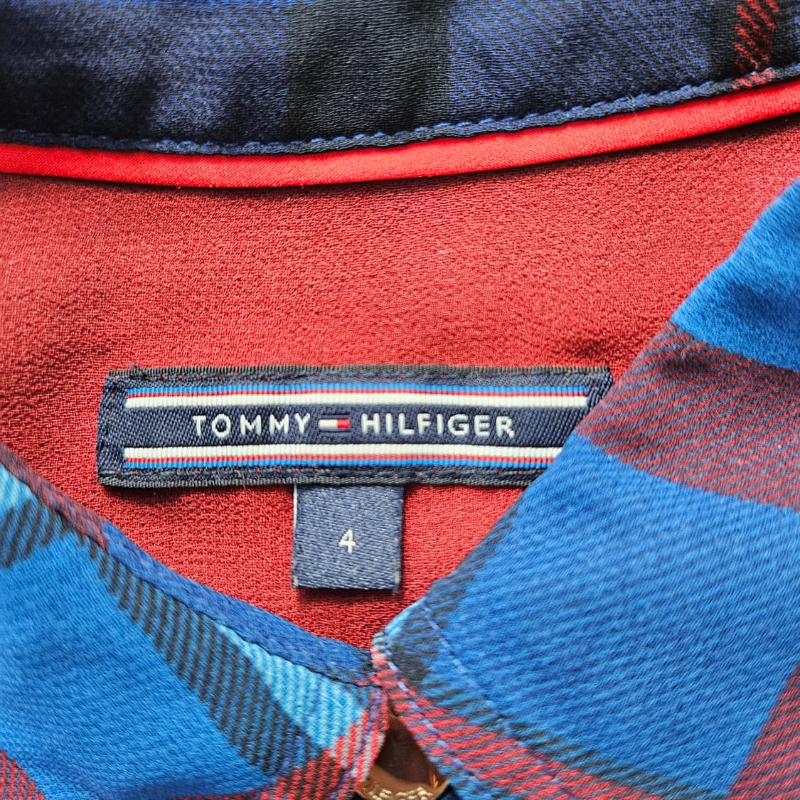 4 타미힐피거 여성 체크패턴 긴팔 셔츠 0313Y 상품이미지3