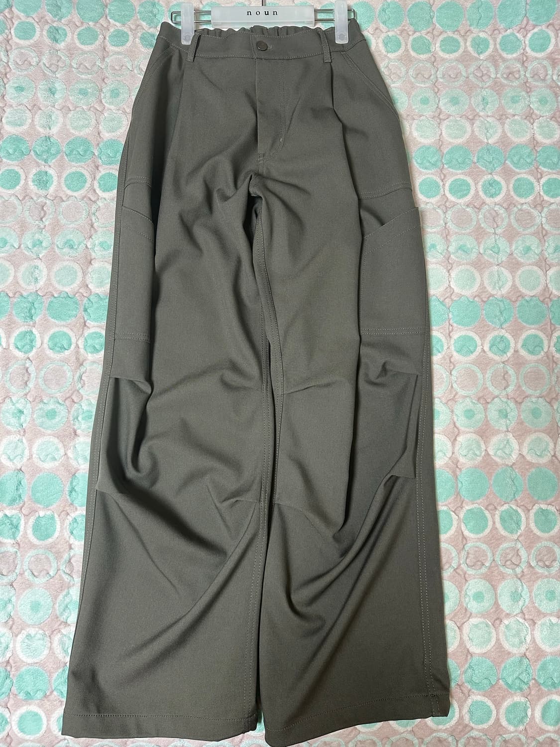 비긴202 One Tuck Wide Baker Pants [Olive] 상품이미지5