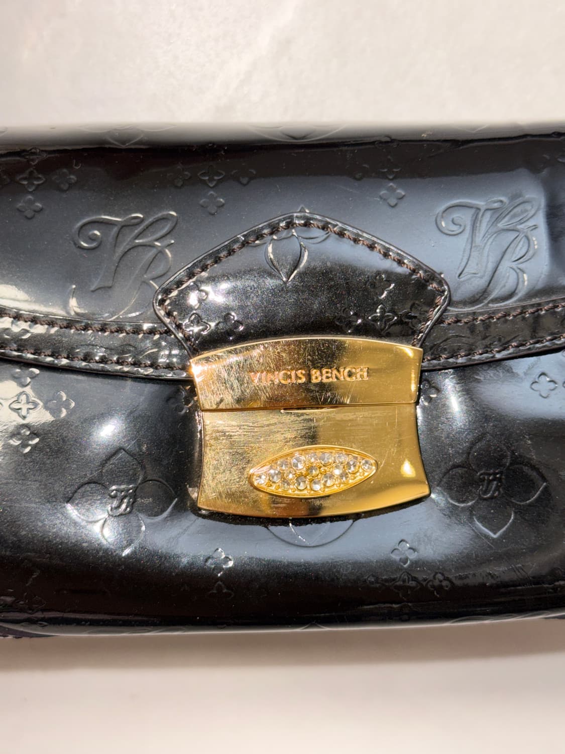 Vincis Bench black enamel mini chain 숄더백 상품이미지5