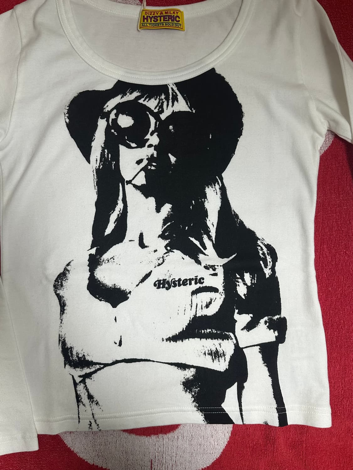 히스테릭글래머 스모크 온 더 워터 치히 티셔츠 화이트 새상품 상품이미지2